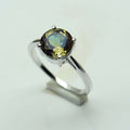 Sultanite Ring-Unique Ring- Seven Colour Changing Ring- Sultanite Gemstone Ring-Statement Ring-Round Cut Stone-Proposal Ring-925 Silver Ring