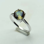 Sultanite Ring-Unique Ring- Seven Colour Changing Ring- Sultanite Gemstone Ring-Statement Ring-Round Cut Stone-Proposal Ring-925 Silver Ring