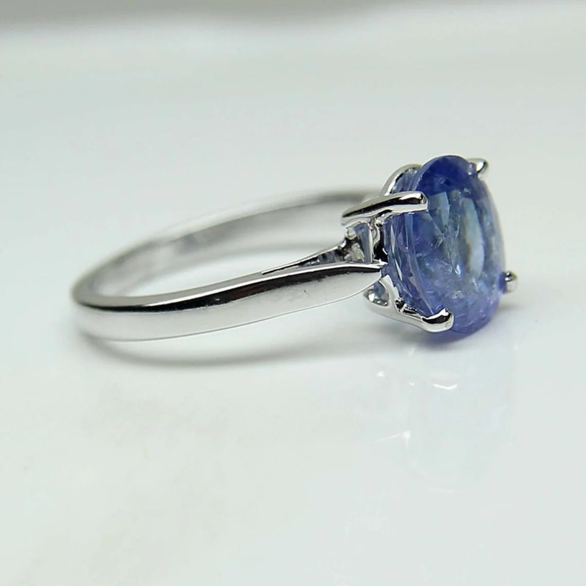 100%Natural Tanzanite Ring-Handmade Silver Ring-Designer Ring-Natural Tanzanite Gemstone Ring - Statement Ring-Proposal Ring-Gift For Wife