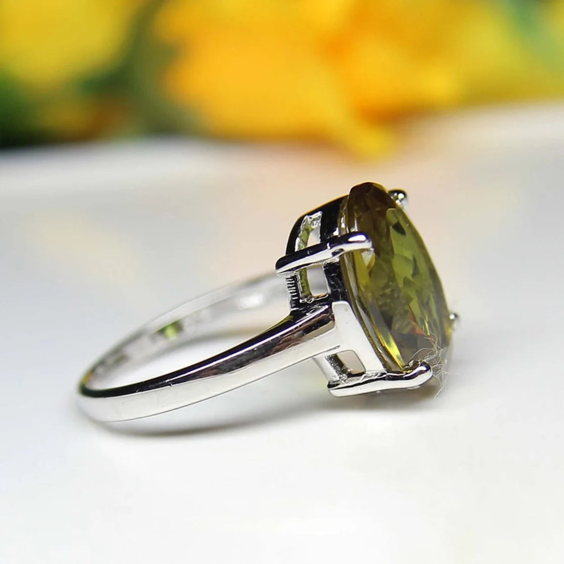 Sultanite Gemstone Ring-Statement Ring-Unique Ring-Seven Colour Changing Ring- Sultanite Ring-925 Sterling Silver Ring,Gift for Wife