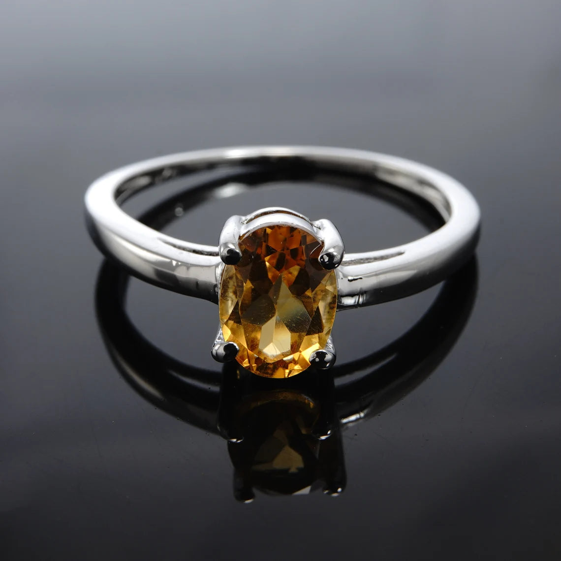 Natural Golden Topaz Ring-925 Silver Ring-Golden Topaz Jewelry-Vintage Ring-Gift Ring-Women Ring-Yellow Golden Topaz-Birthstone Ring