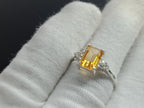 Gift Ring-Golden Topaz Ring-Yellow Topaz Ring-Vintage Ring-Birthstone Topaz Ring-Natural Golden Topaz Gemstone Ring-Promise Ring-Topaz Ring