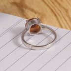 Sultanite Ring-Unique Ring- Seven Colour Changing Ring- Sultanite Gemstone Ring-Statement Ring-Round Cut Stone-Proposal Ring-925 Silver Ring