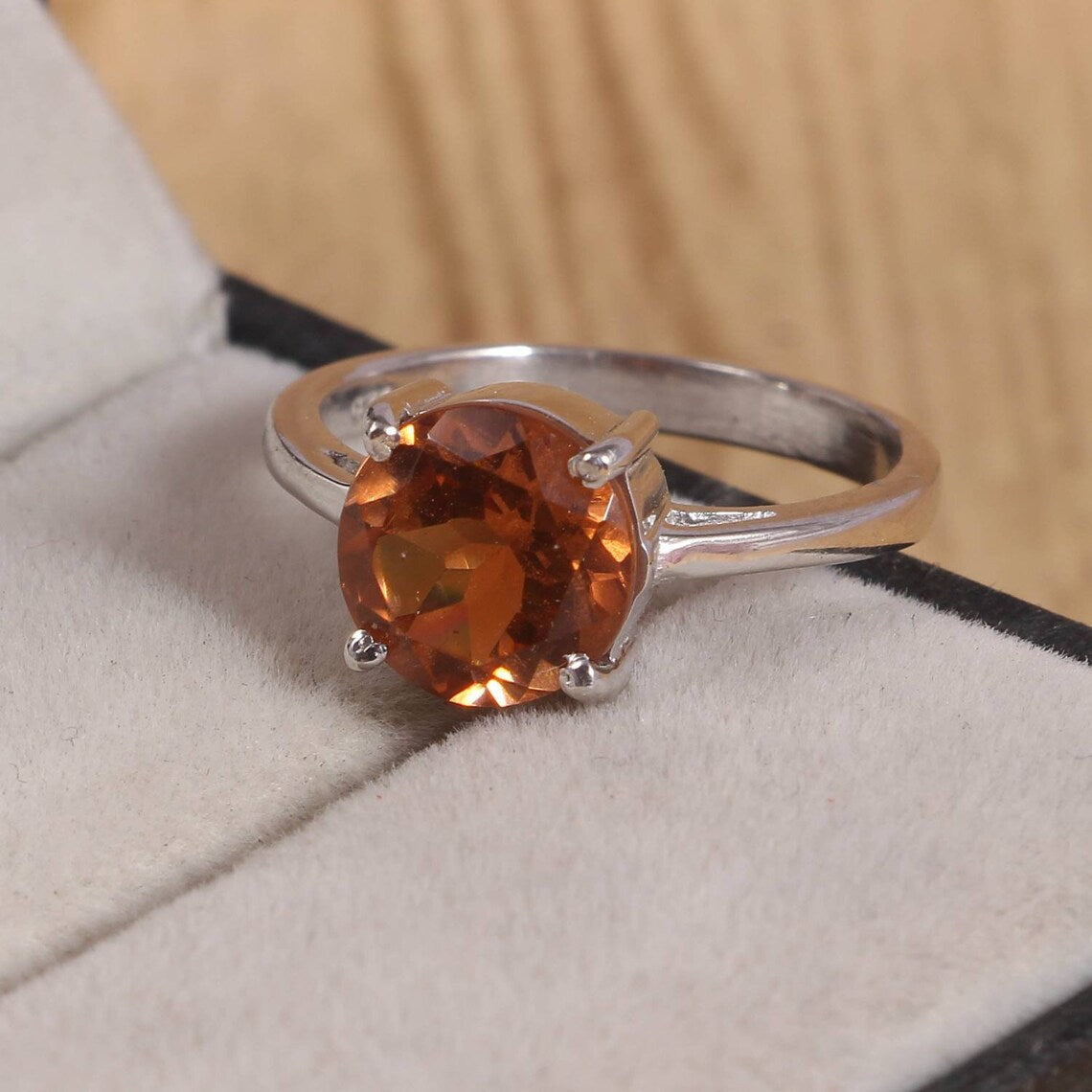 Sultanite Ring-Unique Ring- Seven Colour Changing Ring- Sultanite Gemstone Ring-Statement Ring-Round Cut Stone-Proposal Ring-925 Silver Ring