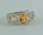 Unique Yellow Topaz Ring-925 Silver Ring-Golden Topaz Jewelry-Vintage Ring-Gift Ring-Women Ring-Yellow Golden Topaz-Birthstone Topaz Ring