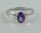 Dainty Amethyst Ring-Women Amethyst Ring-Natural Amethyst Ring-Amethyst Gemstone Ring-Vintage Ring-925 Silver Ring-Amethyst Jewelry Ring