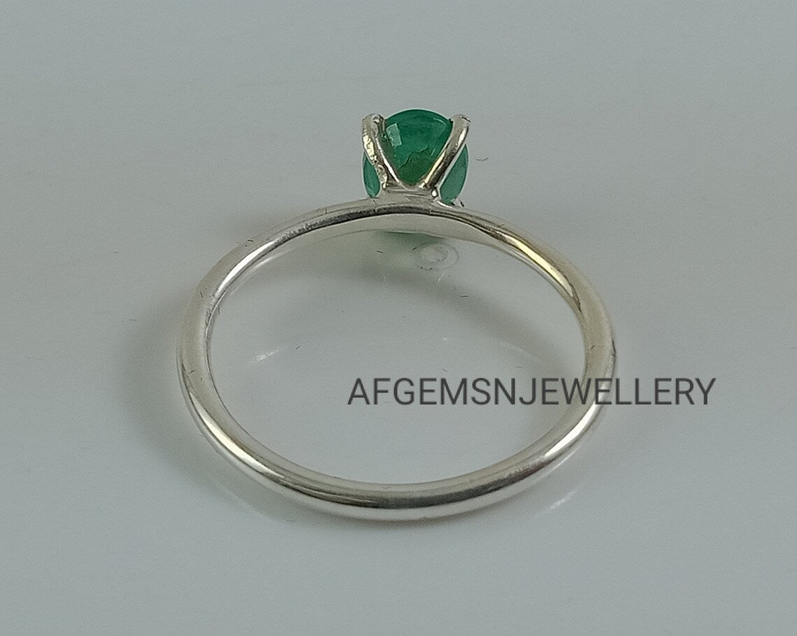 100%Natural Emerald Ring-Green Emerald Ring-Emerald Silver Ring-Zambian Emerald Ring-Emerald Ring-Unique Emerald Ring-Oval Emerald
