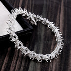 Round Semi Mount Bracelet-Without Stone Bracelet-Tennis Bracelet-Ready to be Set With Your Own Stone-925 Sterling Silver Bracelet