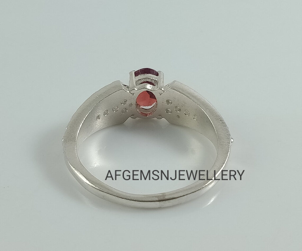 Wedding Garnet ring, oval cut, January birthstone, natural garnet ring, red gemstone, sterling silver, promise ring,