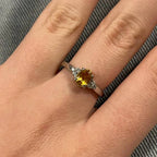 Yellow Topaz Ring-Natural Golden Topaz Ring-925 Sterling Silver Ring-Golden TOPAZ Jewelry-Vintage Ring-Birthstone TOPAZ Ring