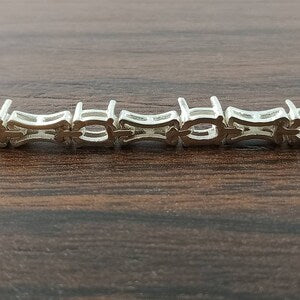 Oval Tennis Bracelet-Semi Mount Bracelet-925 Sterling Silver Bracelet-Ready to be Set With Your Own Stone-Without Stone Bracelet