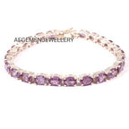 Alexandrite Bracelet-Engagement Bracelet-Color Changing Gemstone-Sterling Silver Bracelet-Colors Changing Bracelet-June Birthstone Bracelet