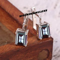 Dainty Alexandrite Earrings For Women- Color Changing Gemstone Earrings- Alexandrite Earring in 925 Sterling Silver- Lab Alexandite Earring