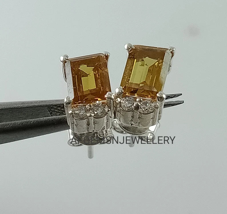 Color Changing Sultanite Stud Earrings | 925 Silver Push Back Stud Earrings for Women | Elegant, Versatile, and Timeless Jewelry