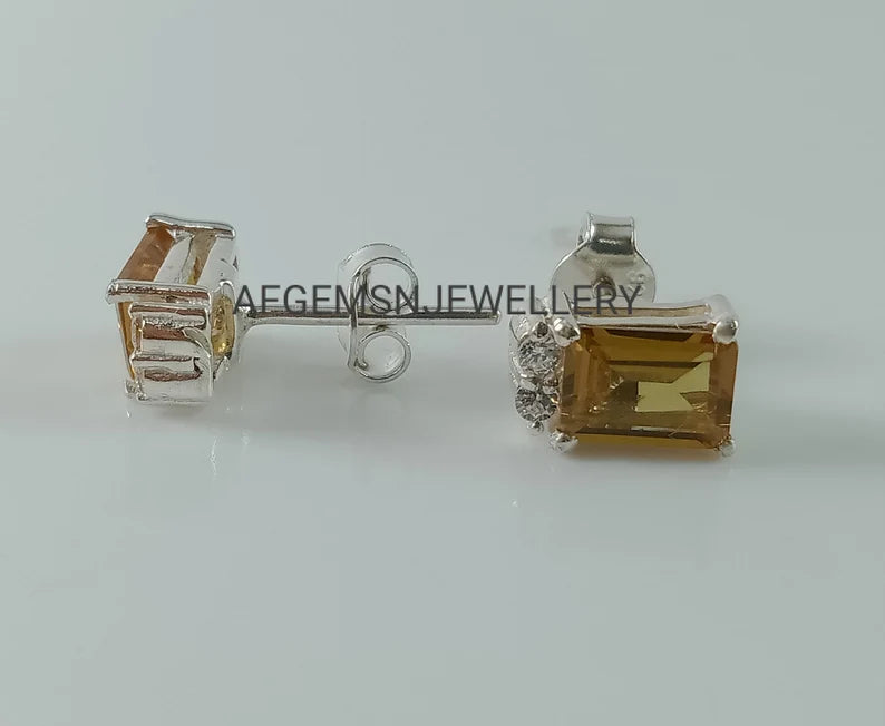 Color Changing Sultanite Stud Earrings | 925 Silver Push Back Stud Earrings for Women | Elegant, Versatile, and Timeless Jewelry