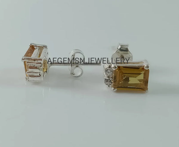 Color Changing Sultanite Stud Earrings | 925 Silver Push Back Stud Earrings for Women | Elegant, Versatile, and Timeless Jewelry