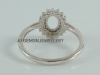7X5 MM Oval Semi Mount Ring-Without Stone Ring-Ready To be Set With Your Own Stone-Women Ring-925 Sterling Silver Ring-Prong Setting Ring