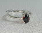 Opal Engagement Ring, Rare Black Opal Ring, Black Fire Opal Ring, Oval Opal Ring, Promise Ring, Opal Birthstone Ring