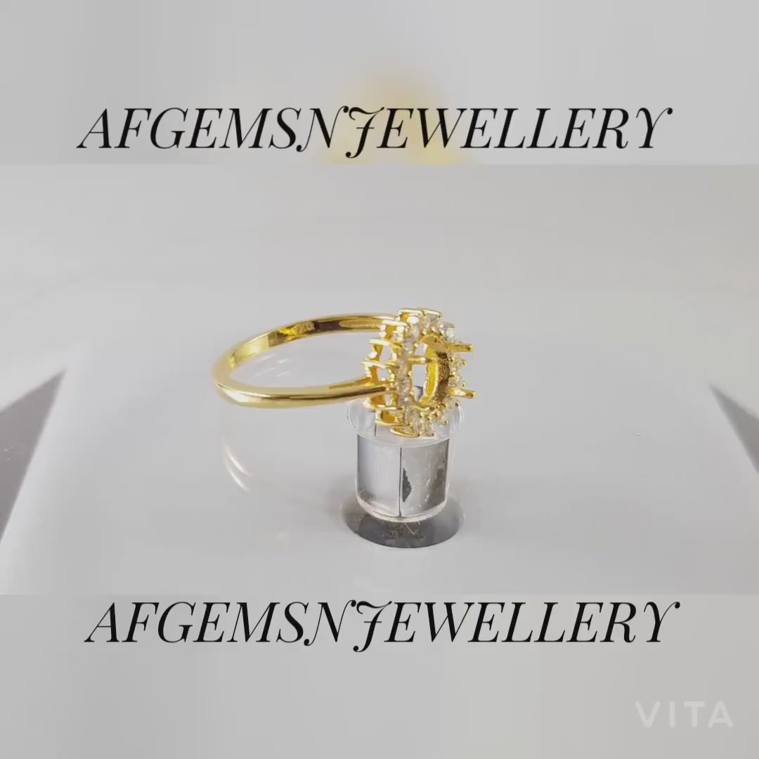 7X5 MM Oval Semi Mount Ring-Without Stone Ring-Ready To be Set With Your Own Stone-Women Ring-925 Sterling Silver Ring-Prong Setting Ring